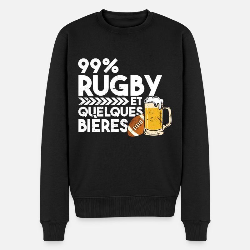 Rugby Et Bières - Pull Premium bio Homme - noir