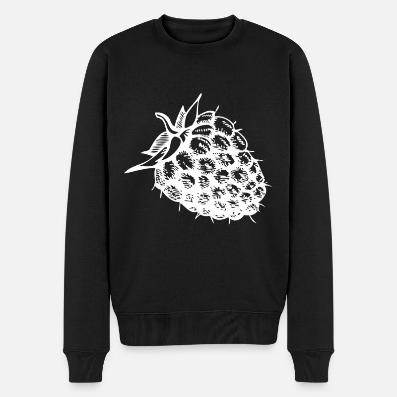 Raspberry fruit healthy healthy - Men's Premium Organic Jumper - black