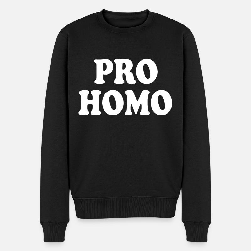 Pro homo - Pull Premium bio Homme - noir