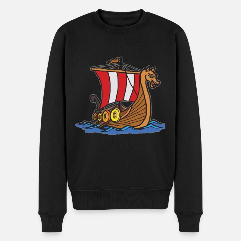 Naviguez sur les mers mythiques avec le - Pull Premium bio Homme - noir