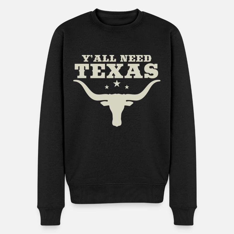 Vous avez tous besoin du Texas - Pull Premium bio Homme - noir