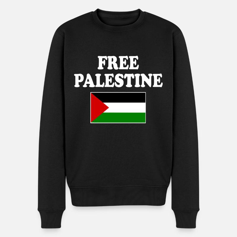 Free palestine - Pull Premium bio Homme - noir