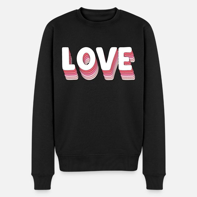 Amour - Pull Premium bio Homme - noir