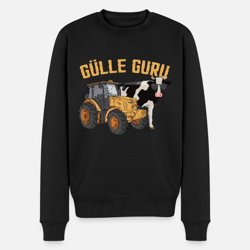 Gülle Guru - Männer Premium Bio Pullover - Schwarz
