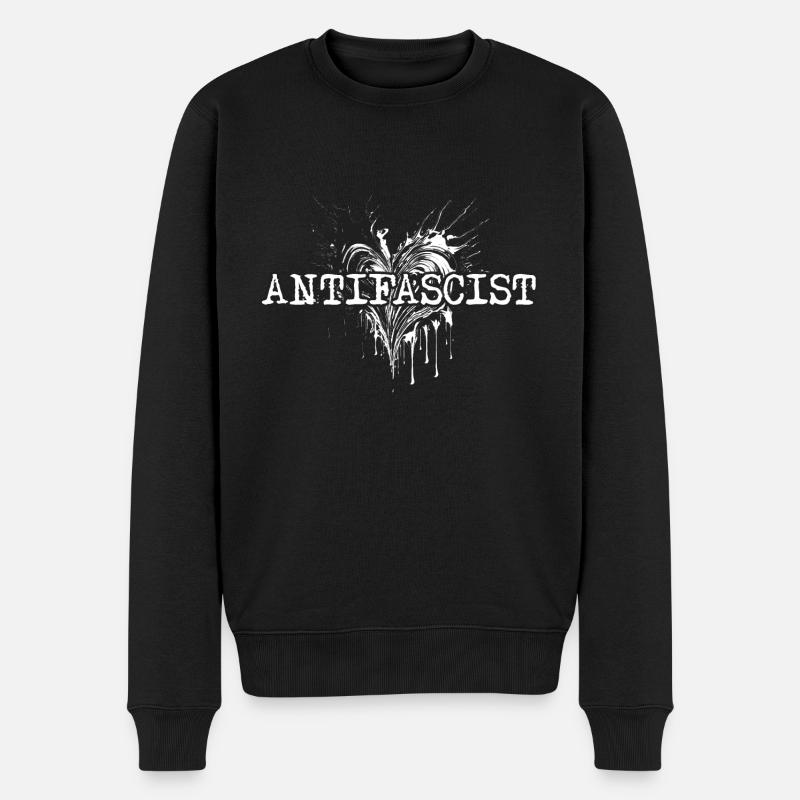 Cœur d’Antifa - Pull Premium bio Homme - noir