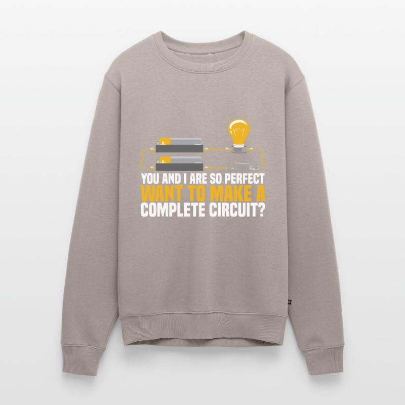 Electrician Electrical Engineer Electronics Technician Men's Premium Organic Jumper