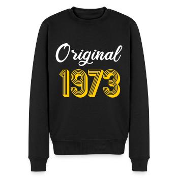 Né en 1973 Né en 1973 Cadeau Anniversaire - Pull Premium bio Homme - noir - Devant - Nico (187cm)