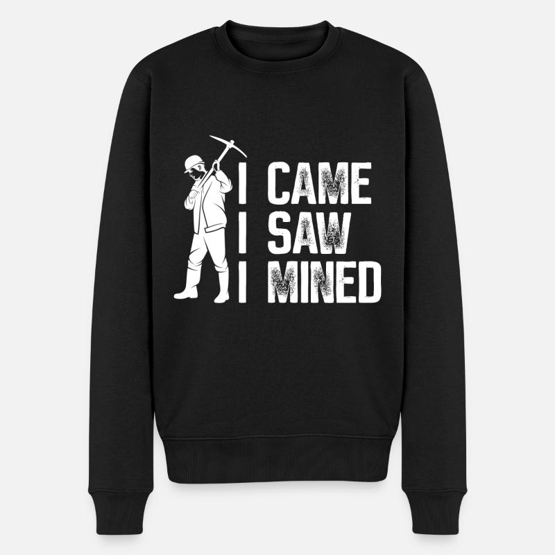 Mine d’or minière - Pull Premium bio Homme - noir