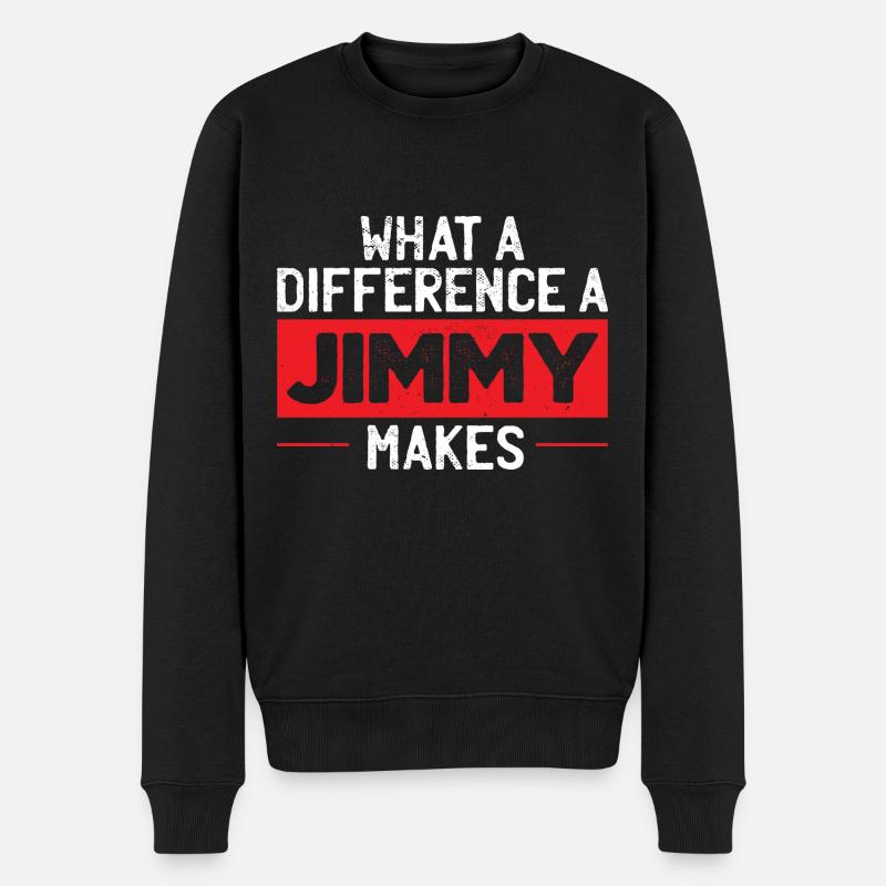 Quelle différence un Jimmy fait - Pull Premium bio Homme - noir