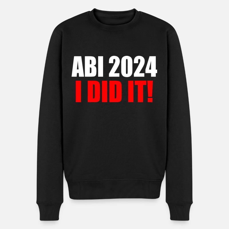 Abi 2024 - Männer Premium Bio Pullover - Schwarz