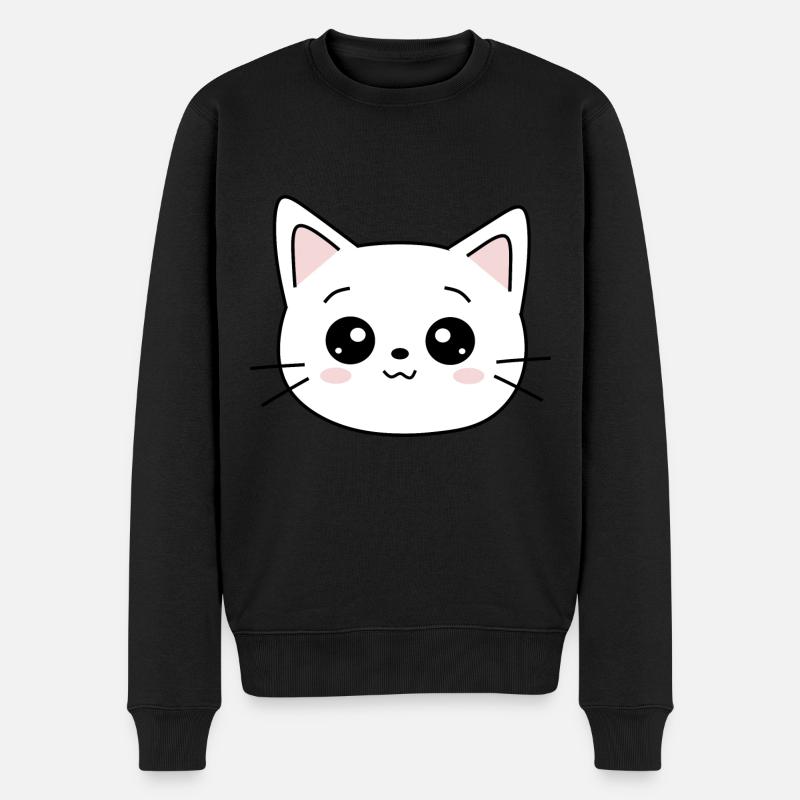 Kawaii Chat Chaton Kawaii - Pull Premium bio Homme - noir