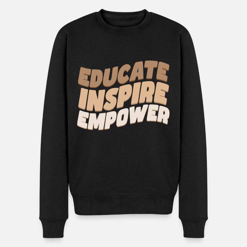 Éduquer Inspirer Responsabiliser - Pull Premium bio Homme - noir