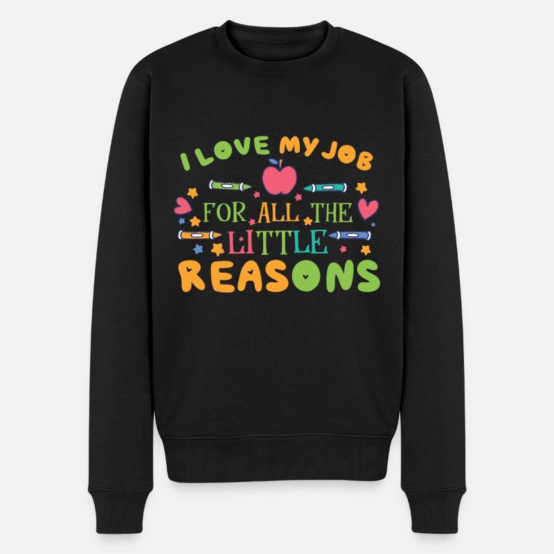 Enseigner Montessori - Pull Premium bio Homme - noir