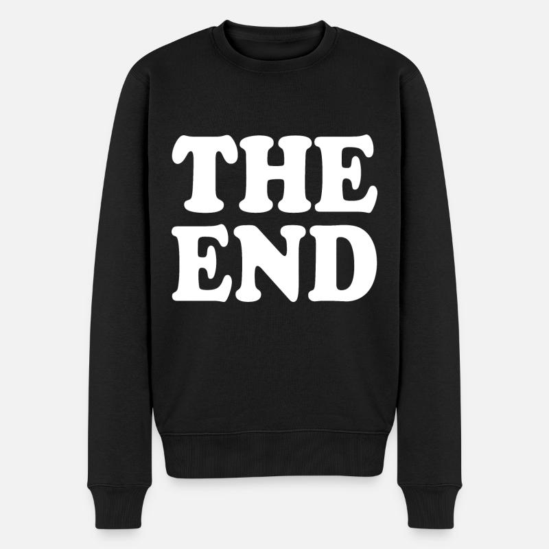 The end - Männer Premium Bio Pullover - Schwarz