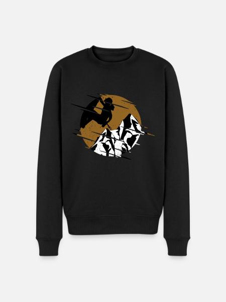 Escalade de bloc - Pull Premium bio Homme - noir