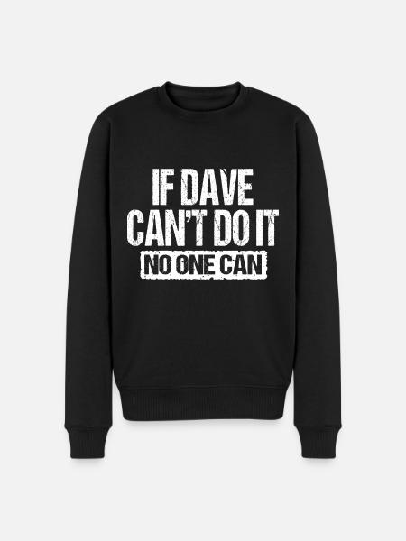 Funny Dave - Men's Premium Organic Jumper - black
