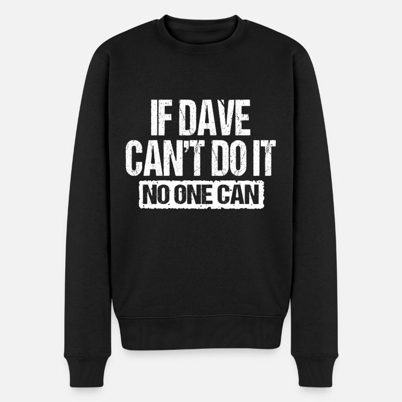 Drôle Dave - Pull Premium bio Homme - noir