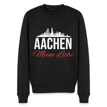 Aachen Deutschland Aachener Dom Germany - Männer Premium Bio Pullover - Schwarz - Vorne - Nico (187cm)
