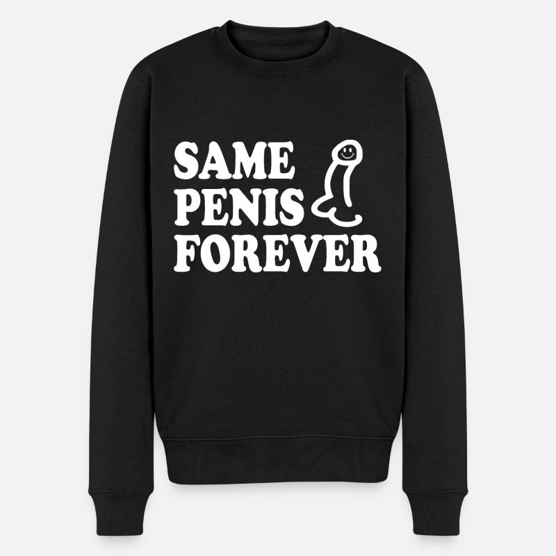 Same penis forever - Men's Premium Organic Jumper - black