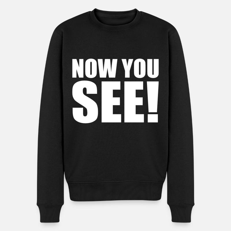 Now you see - Pull Premium bio Homme - noir