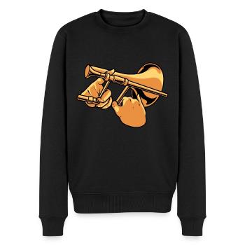 Trombone - Pull Premium bio Homme - noir - Devant - Nico (187cm)
