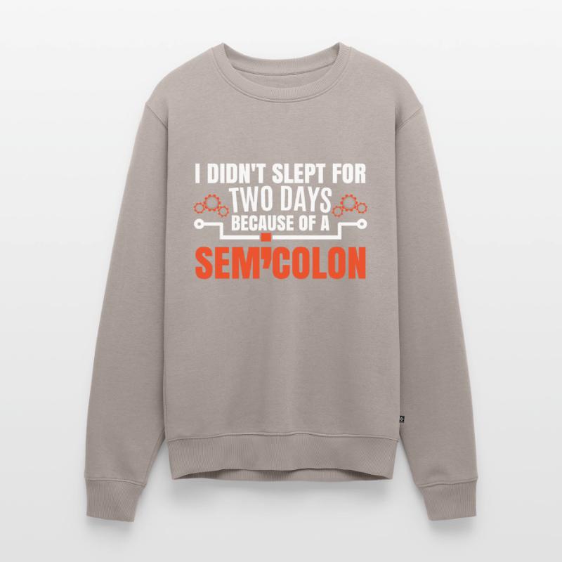 Coding Funny Coder Joke Men's Premium Organic Jumper