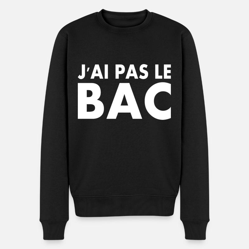 j'ai pas le bac - Pull Premium bio Homme - noir