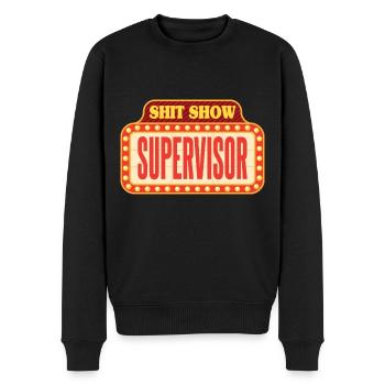 Zirkus Scheißshow Supervisor - Männer Premium Bio Pullover - Schwarz - Vorne - Nico (187cm)