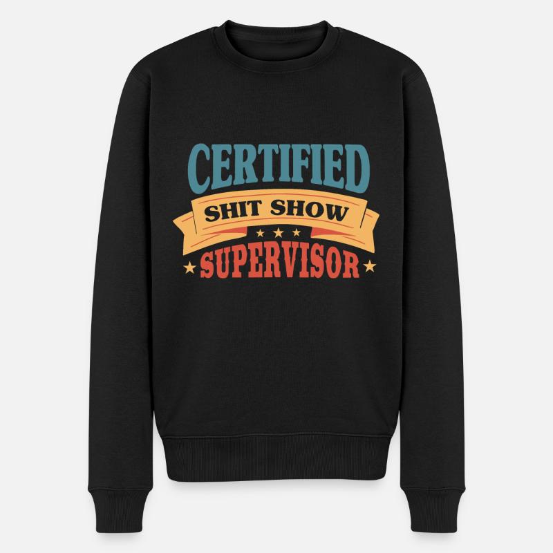 Superviseur Shitshow certifié - Pull Premium bio Homme - noir