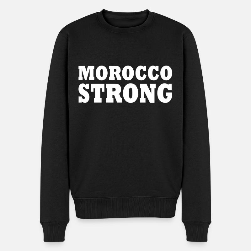 Morocco strong - Pull Premium bio Homme - noir