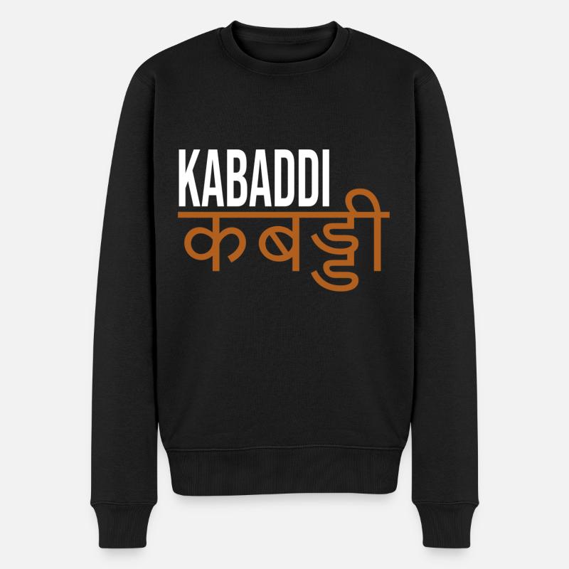 Kabaddi - Männer Premium Bio Pullover - Schwarz