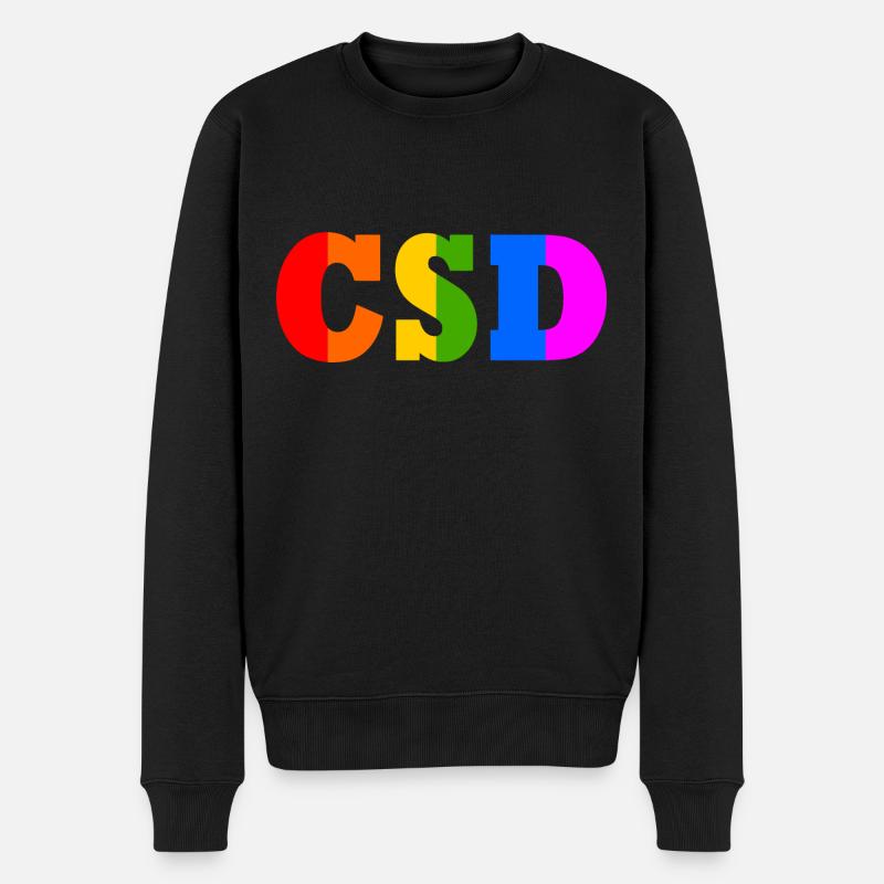 Csd - Männer Premium Bio Pullover - Schwarz