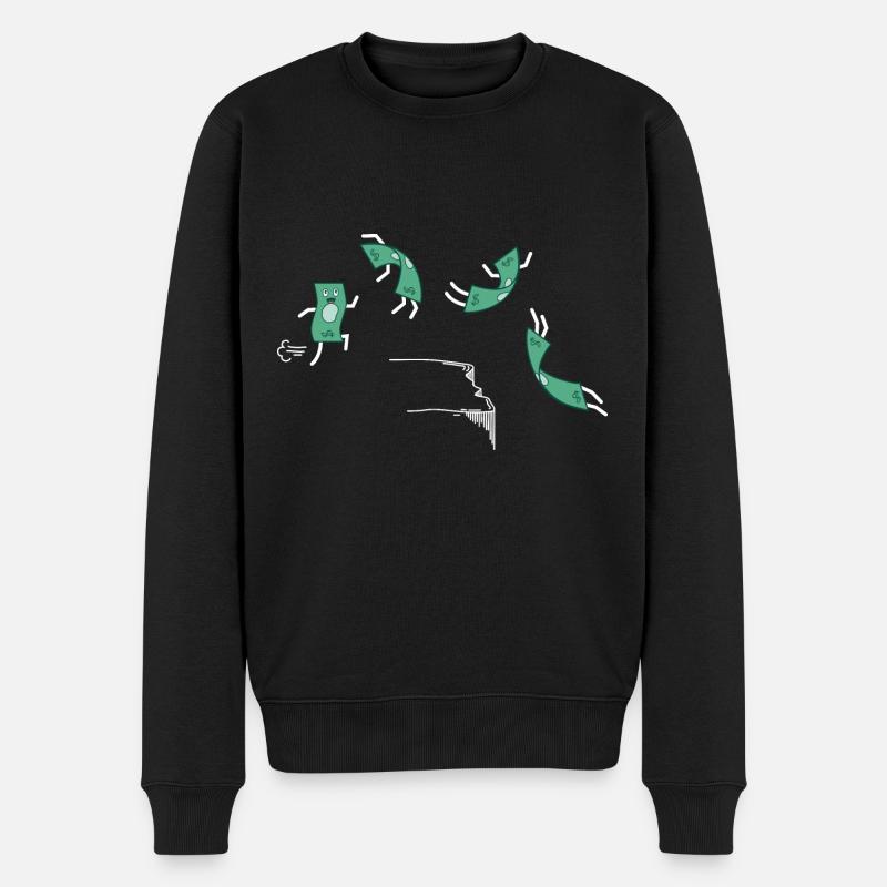 Comic Inflation - Männer Premium Bio Pullover - Schwarz