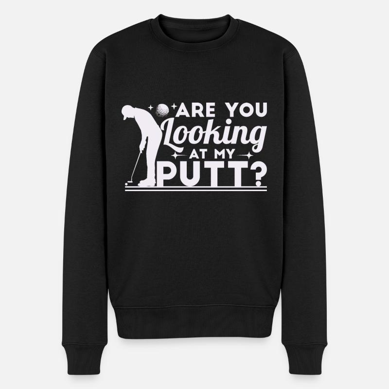 Regardez-vous mon putt - Pull Premium bio Homme - noir