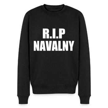rip alexej nawalny - Männer Premium Bio Pullover - Schwarz - Vorne - Nico (187cm)