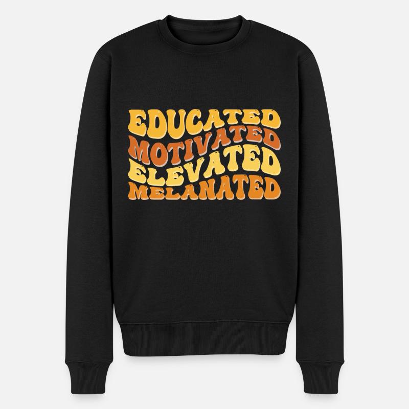 Instruit Motivé Élevé Mélané - Pull Premium bio Homme - noir