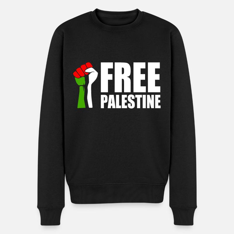 Free palestine - Pull Premium bio Homme - noir