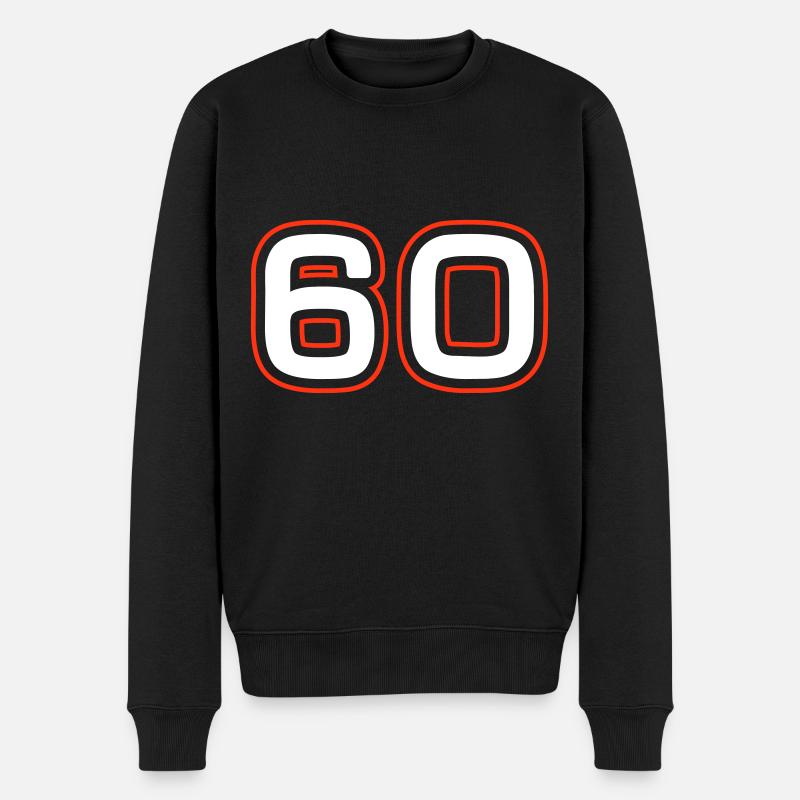 Symbole de 60 chiffres - Pull Premium bio Homme - noir