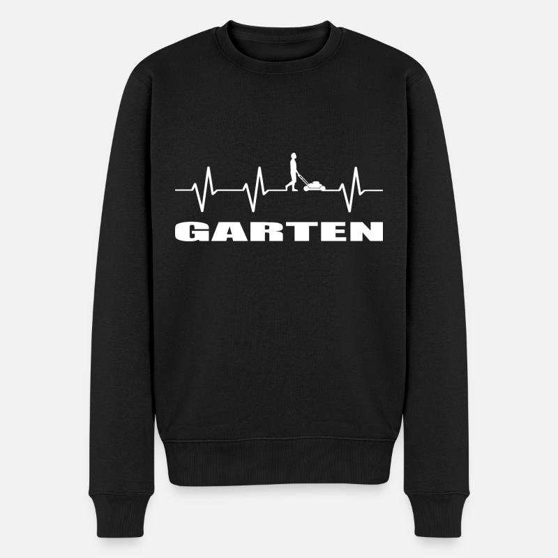 Garten - Männer Premium Bio Pullover - Schwarz