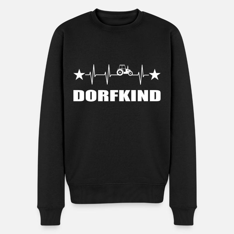 Traktor - Männer Premium Bio Pullover - Schwarz