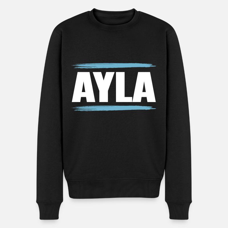 Cécile - Pull Premium bio Homme - noir