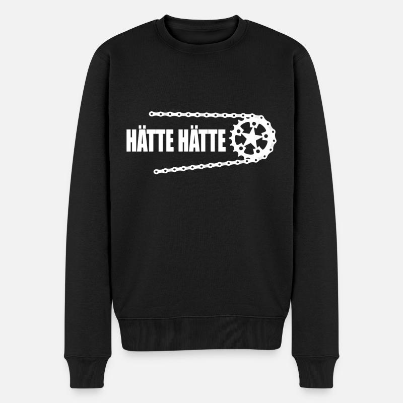 Hätte Hätte - Männer Premium Bio Pullover - Schwarz