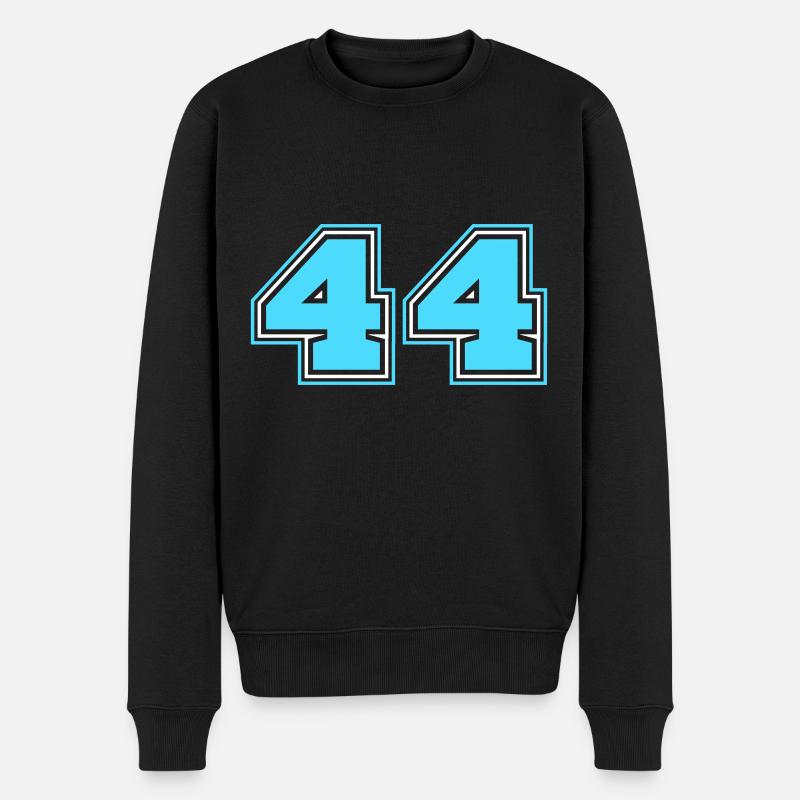 44 Number number - Men's Premium Organic Jumper - black