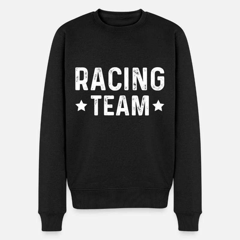 Racing Team - Männer Premium Bio Pullover - Schwarz
