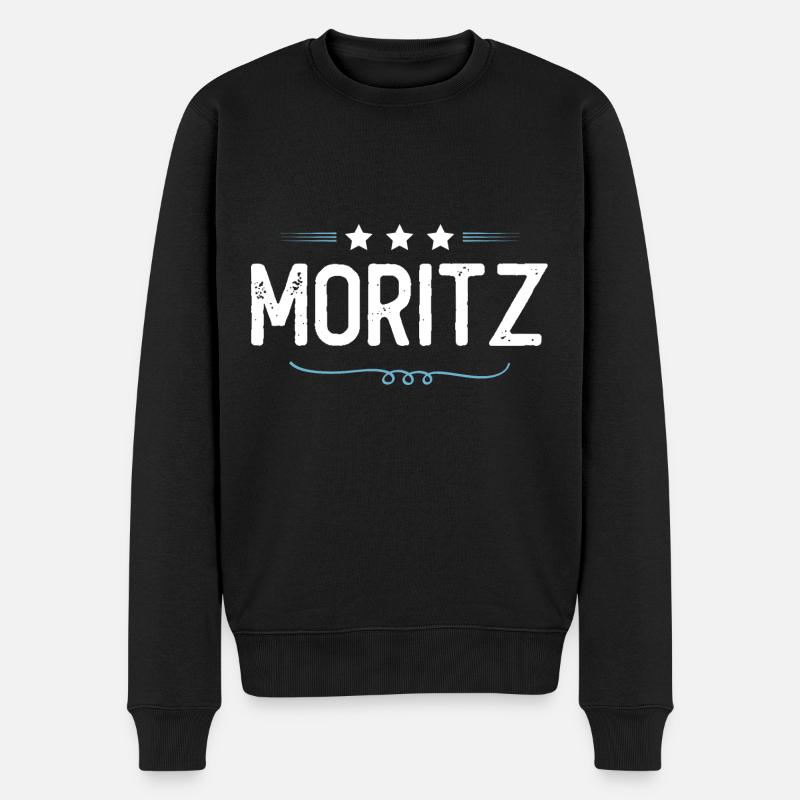 Moritz - Männer Premium Bio Pullover - Schwarz