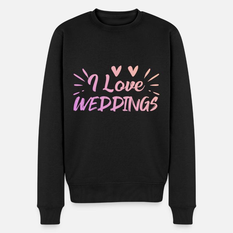 J’adore le mariage - Pull Premium bio Homme - noir