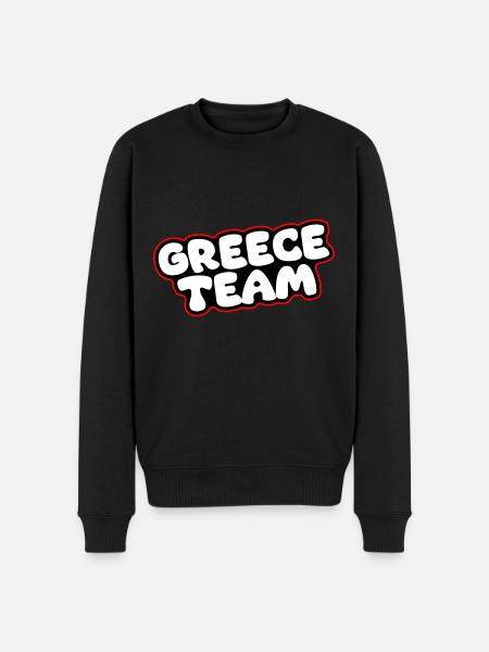 Greece Team - Men's Premium Organic Jumper - black