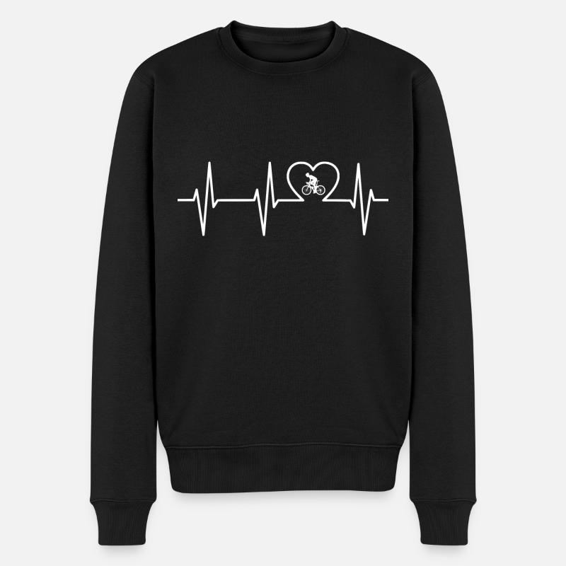 Fahrrad - Männer Premium Bio Pullover - Schwarz