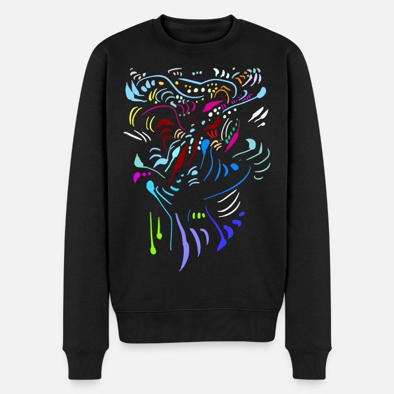 TRIBAL 30 05 - Männer Premium Bio Pullover - Schwarz