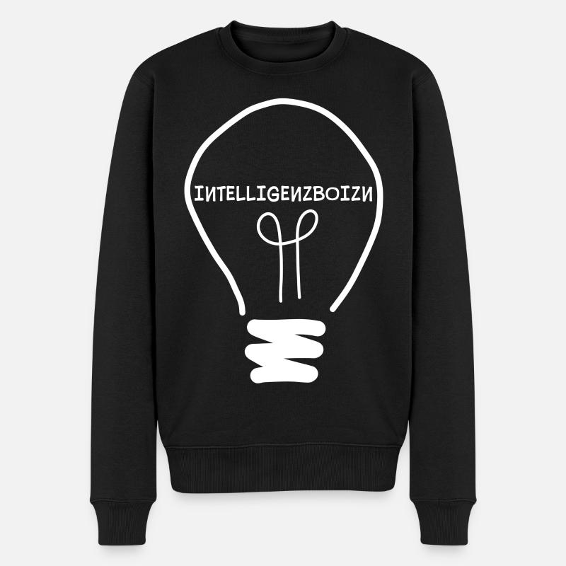 Intelligenzboizn - personne intelligente, dialecte - Pull Premium bio Homme - noir